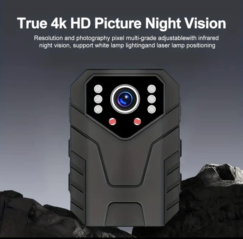 1pc, 4K HD Police Body Camera, Portable Waterproof Body Camera