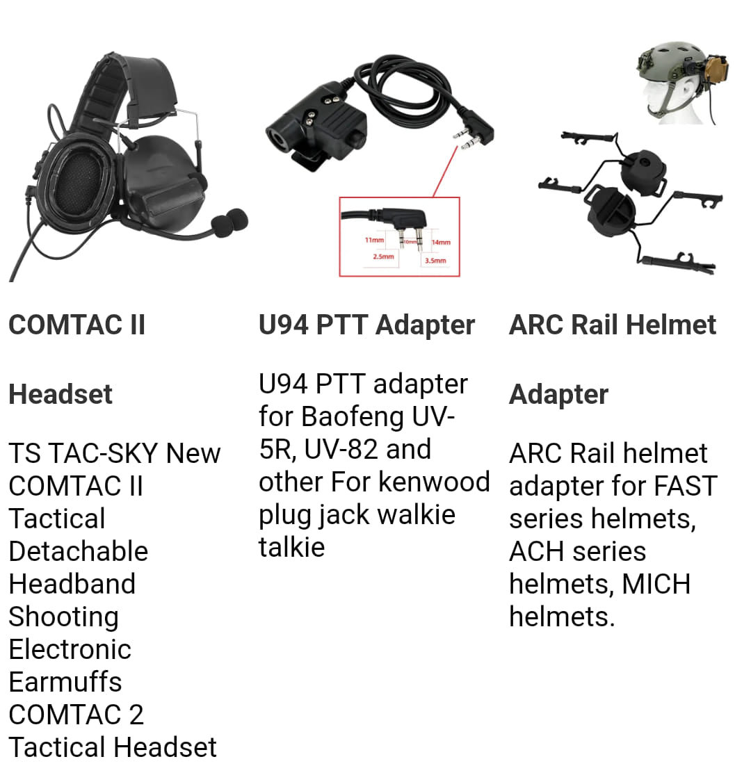 Mark 1 gen 6 tac sky- full com set-