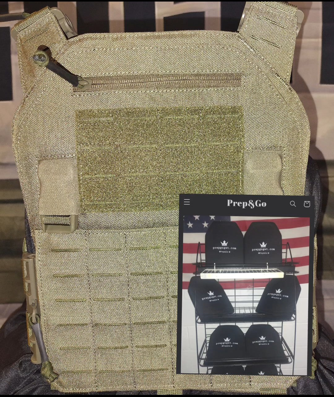 (XL) Prep*Go stab proof plate carrier LEVEL 4