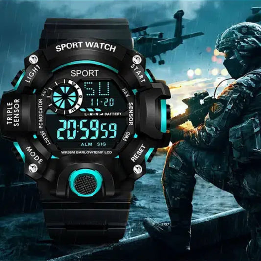 Prep&Go very own watch! Buy now! Men's Sport/hunter Digital Round Luminous Multifunctional Watch With Rubber Strap only 25.99!!