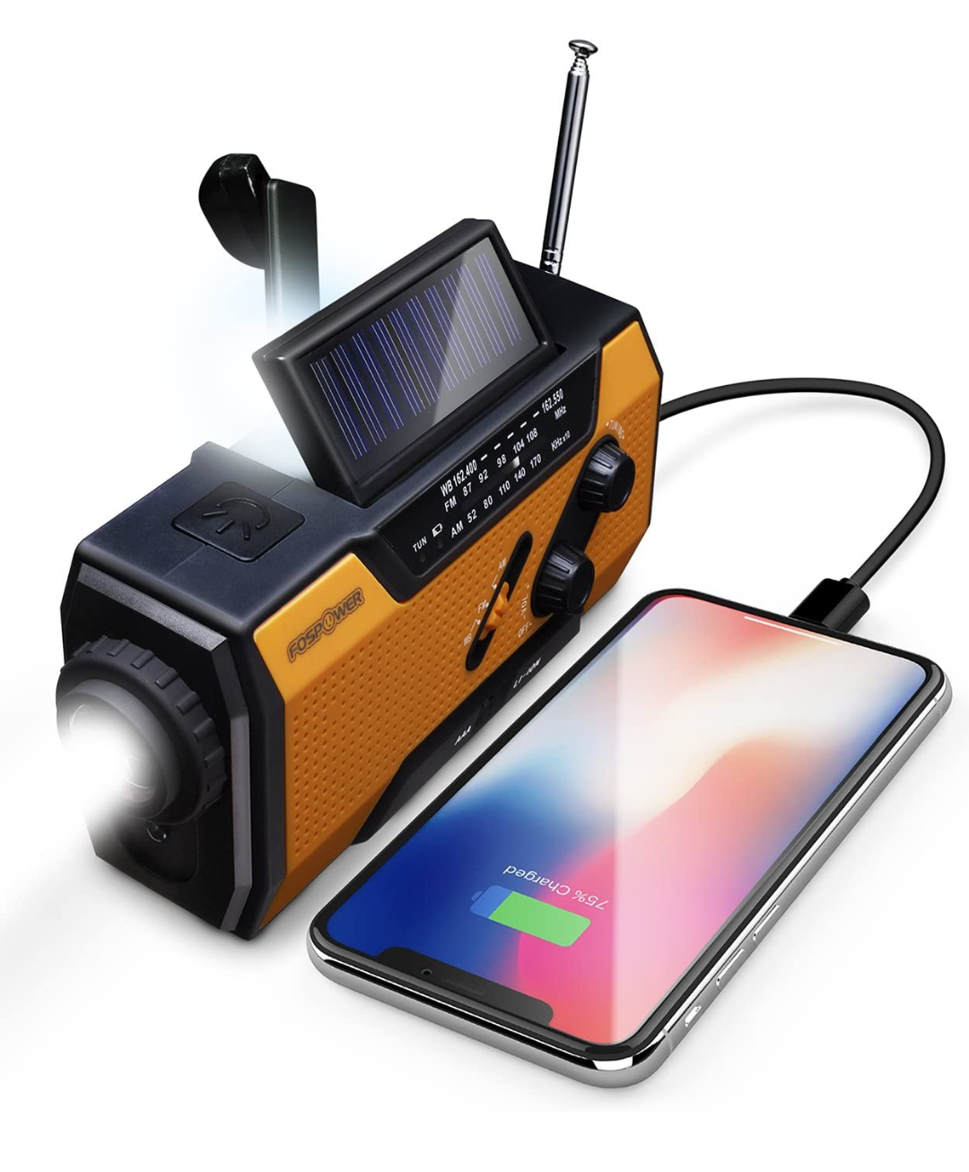 Fuspower solar radio portable